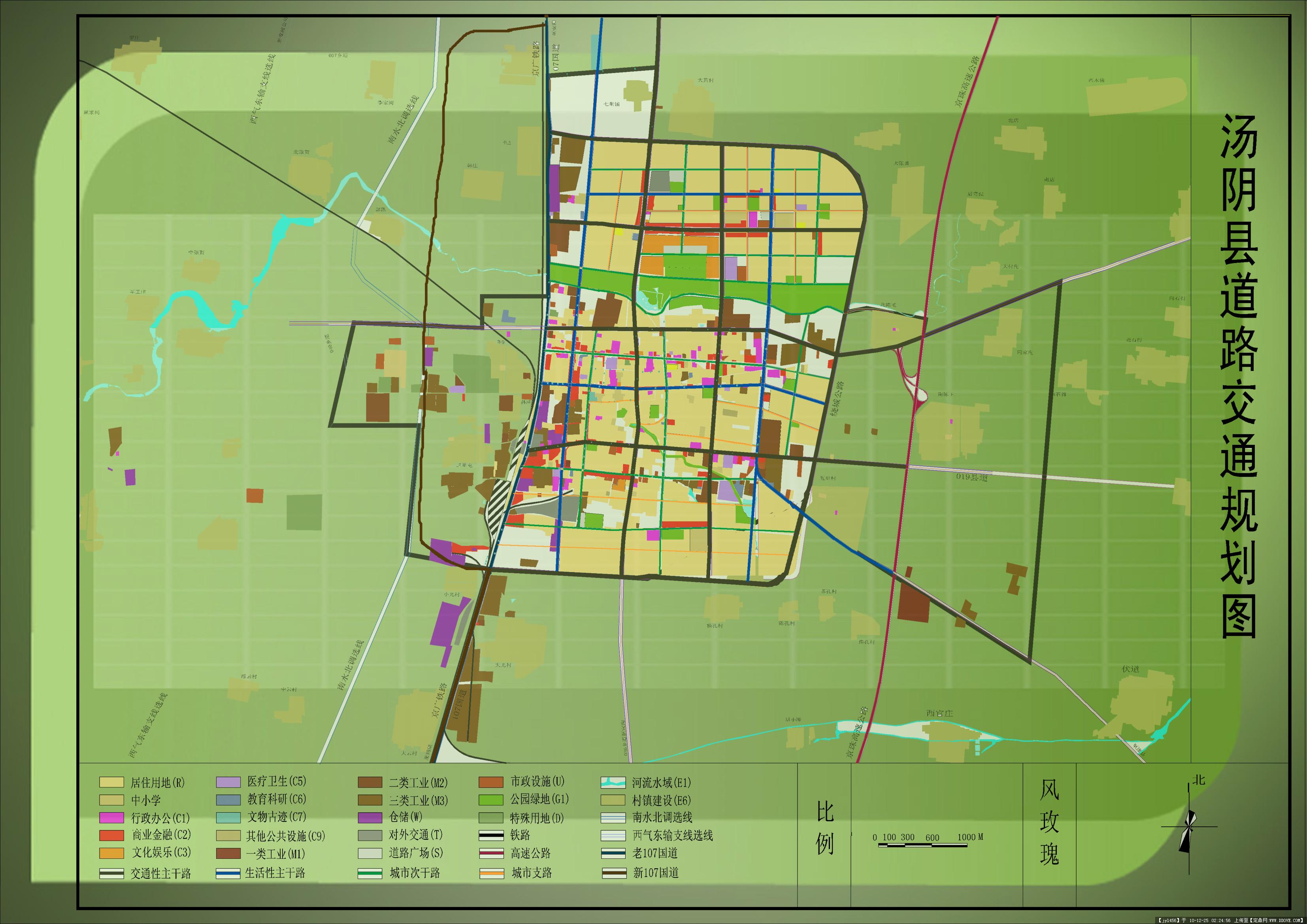 某城镇道路规划图