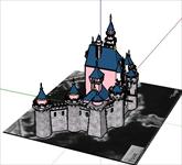 城堡sketchup模型