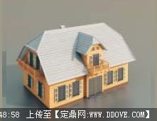 欧式住宅3D模型-建筑模型44