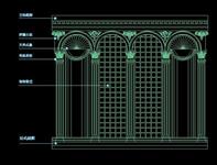 意大利建筑风格之门窗3D模型1