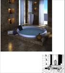 室内效果图及源文件浴室浴缸