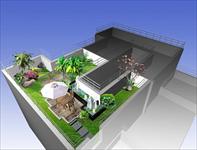 某屋顶花园设计方案图一