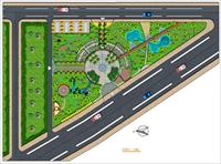 交通岛绿化设计
