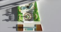 小广场绿化方案+3D文件