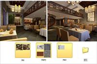 中式餐厅效果图源文件