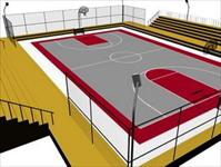 一组室外体育场CAD图设计